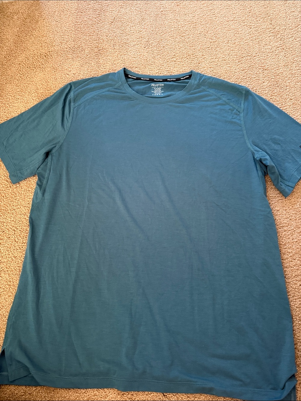 Peloton Men's Short Sleeve Crew Tee - Teal Blue